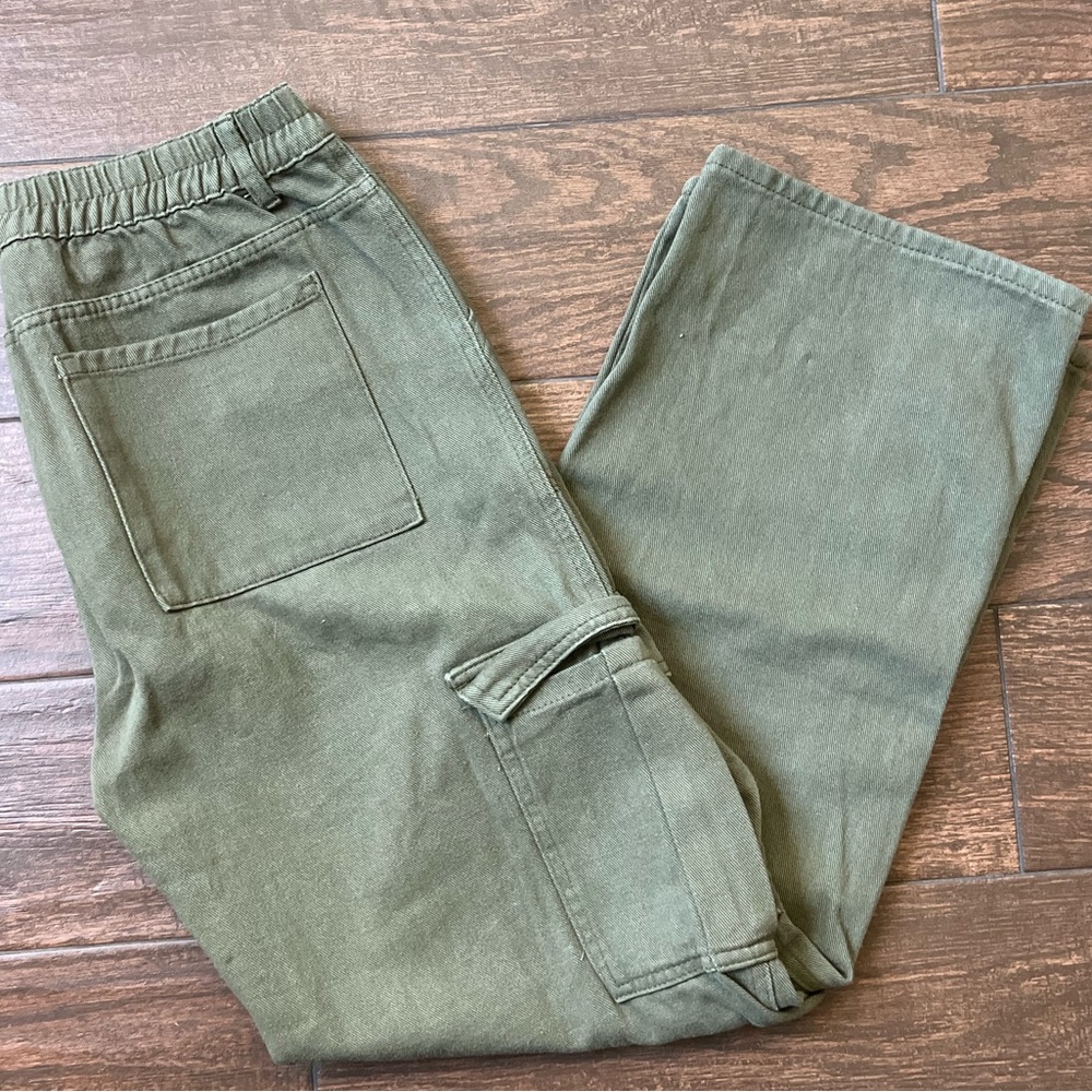 Olive Wide Leg Pants